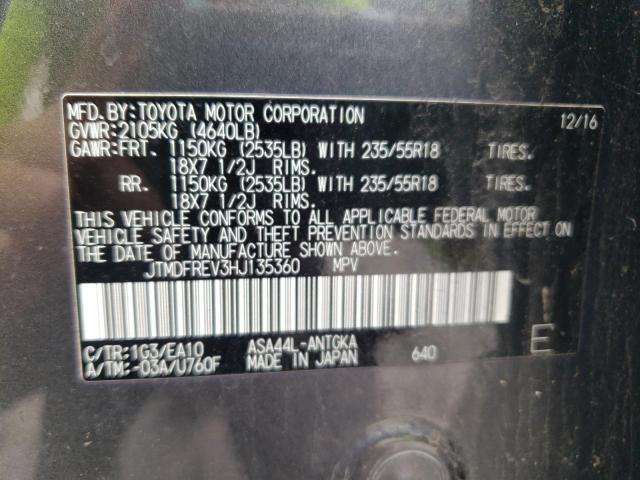 JTMDFREV3HJ135360 Toyota RAV4 LIMIT