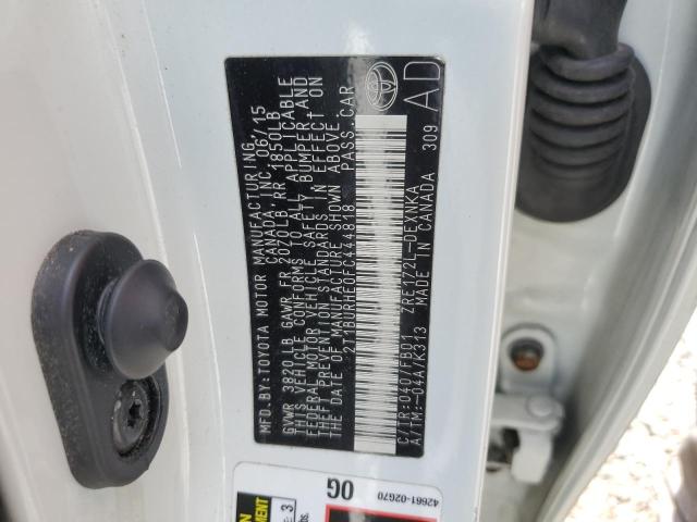 2T1BURHE0FC444818 Toyota COROLLA L