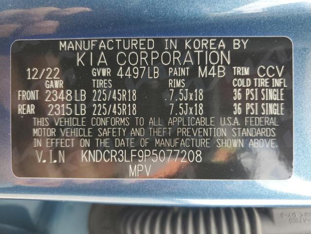 KNDCR3LF9P5077208 KIA Niro Sx To