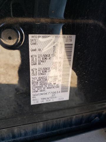 5N1AT2MV5HC770634 Nissan ROGUE SV