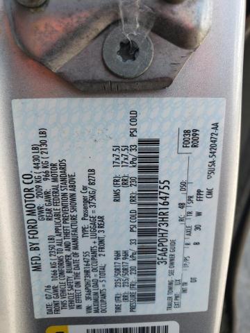 3FA6P0H73HR164755 Ford FUSION SE