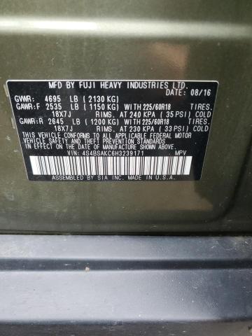 4S4BSAKC6H3239171 Subaru OUTBACK 2.