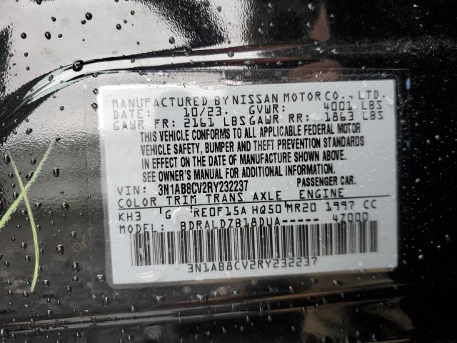 3N1AB8CV2RY232237 Nissan SENTRA SV