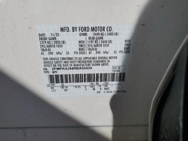 2FMPK4J94RBA53434 Ford EDGE SEL