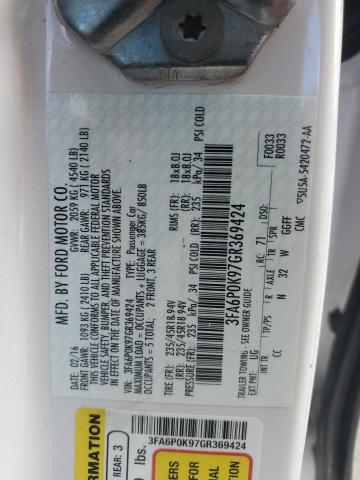 3FA6P0K97GR369424 Ford FUSION TIT