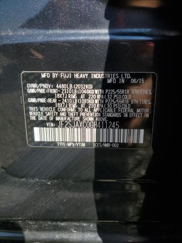 JF2SJAXC0GH411245 Subaru FORESTER 2