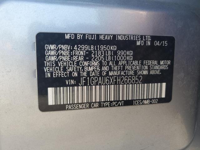 JF1GPAU6XFH266852 Subaru IMPREZA SP