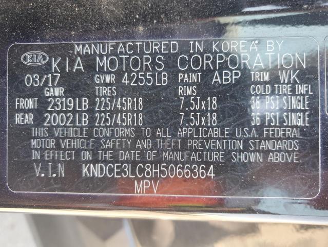 KNDCE3LC8H5066364 KIA Niro Ex To