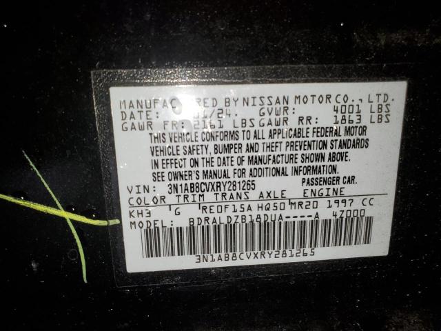 3N1AB8CVXRY281265 Nissan SENTRA SV