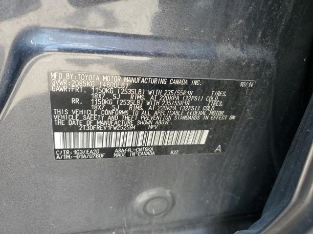 2T3DFREV1FW252594 Toyota RAV4 LIMIT