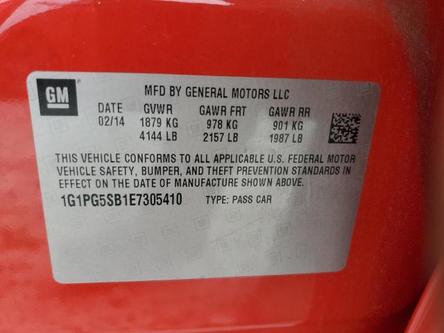 1G1PG5SB1E7305410 Chevrolet CRUZE LTZ