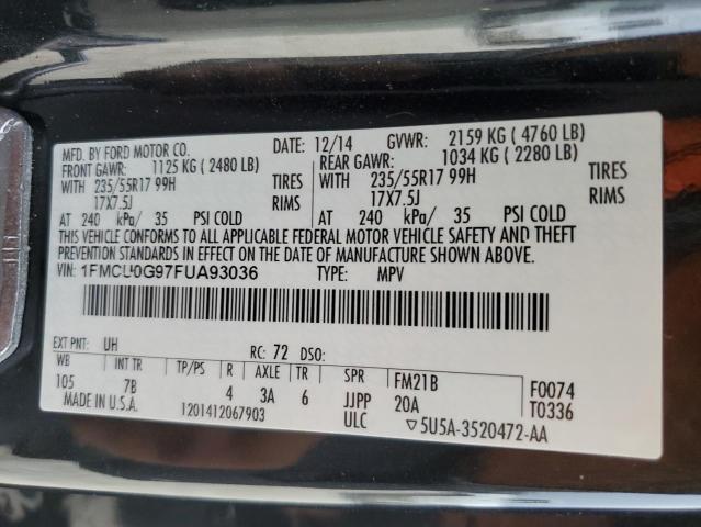 1FMCU0G97FUA93036 Ford ESCAPE SE