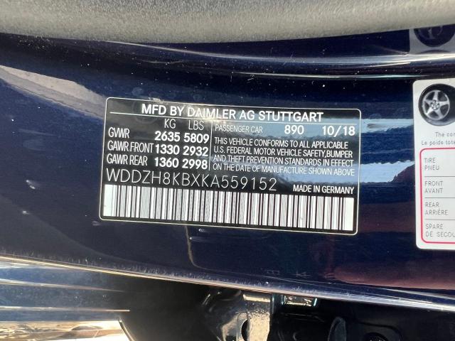 WDDZH8KBXKA559152 Mercedes-Benz E 63 AMG-S