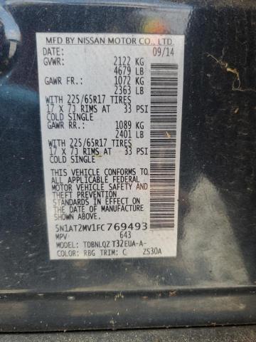 5N1AT2MV1FC769493 Nissan ROGUE S