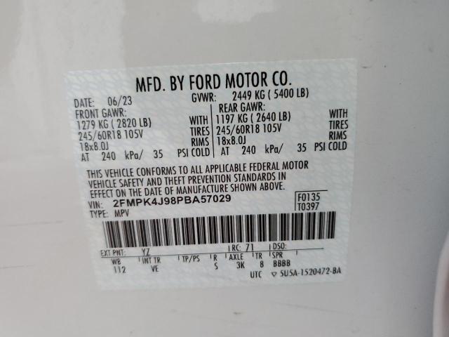 2FMPK4J98PBA57029 Ford EDGE SEL