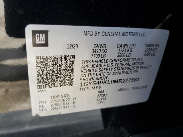 1GYS4PKL0MR227584 Cadillac ESCALADE E