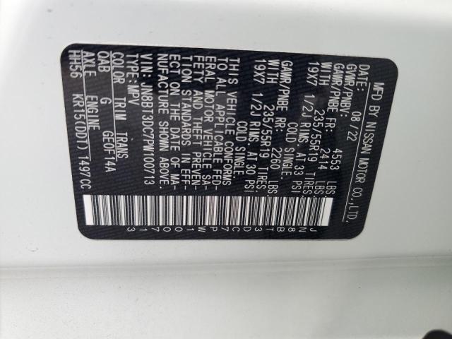 JN8BT3DC7PW100713 Nissan Rogue Plat