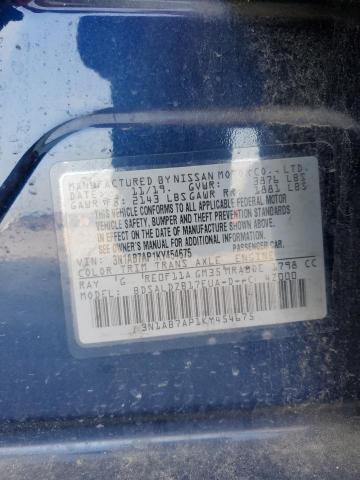 3N1AB7AP1KY454675 Nissan SENTRA S