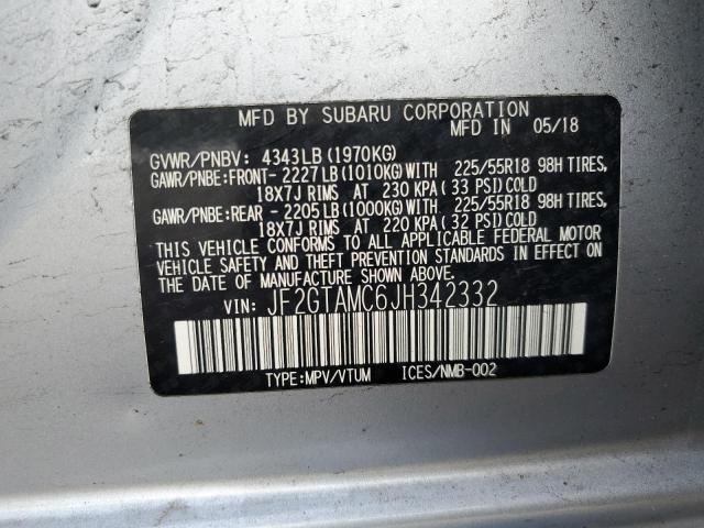 JF2GTAMC6JH342332 Subaru Crosstrek