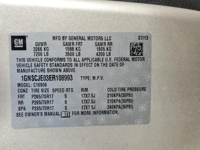 1GNSCJE03ER108993 Chevrolet SUBURBAN C