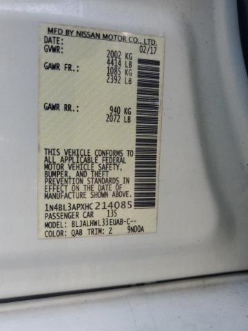 1N4BL3APXHC214085 Nissan ALTIMA 3.5