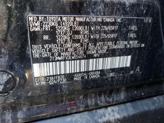 2T3MWRFV3LW054674 Toyota RAV4 LE