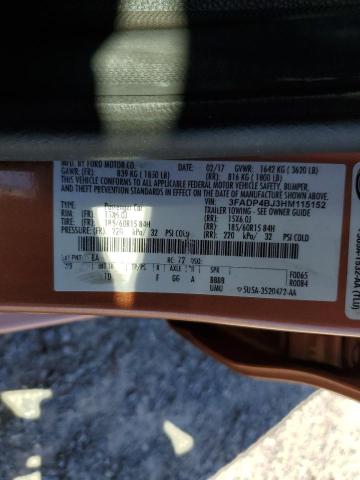 3FADP4BJ3HM115152 Ford FIESTA SE