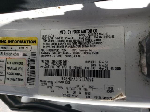 1FA6P0H73F5117094 Ford FUSION SE