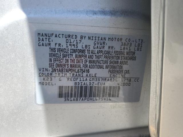 3N1AB7AP0HL675416 Nissan SENTRA S