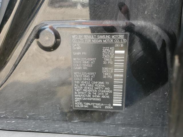 KNMAT2MV6GP683661 Nissan ROGUE S