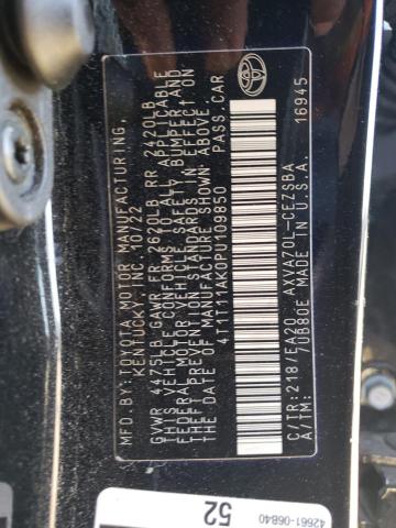 4T1T11AK0PU109850 Toyota Camry Se N