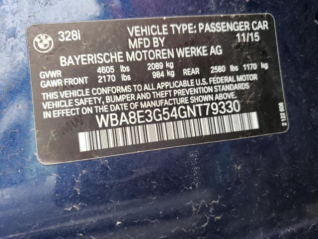 WBA8E3G54GNT79330 BMW 328 XI SUL