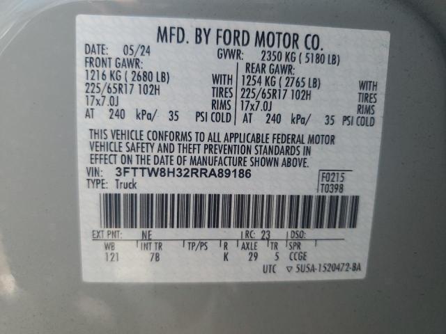 3FTTW8H32RRA89186 Ford MAVERICK X