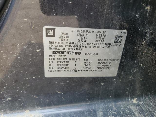1GCVKREC5FZ211819 Chevrolet Silverado