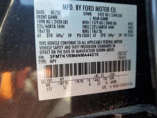 3FMTK1RM4NMA44215 Ford MUSTANG MA