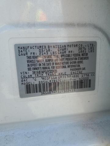 3N1AB7AP3JY322435 Nissan SENTRA S