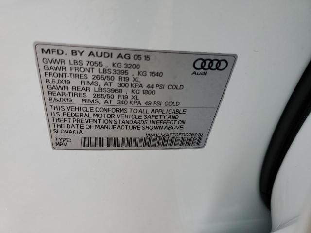 WA1LMAFE0FD025745 Audi Q7 TDI PRE