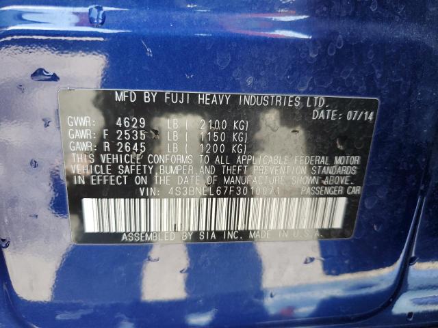 4S3BNEL67F3010071 Subaru LEGACY 3.6