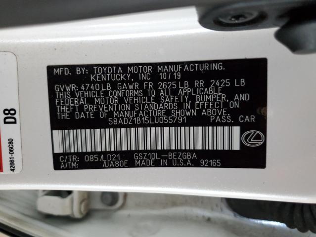 58ADZ1B15LU055791 Lexus ES 350