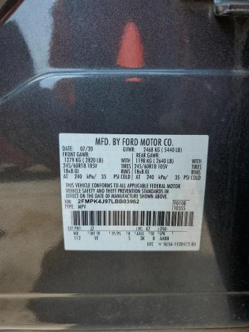 2FMPK4J97LBB03962 Ford EDGE SEL