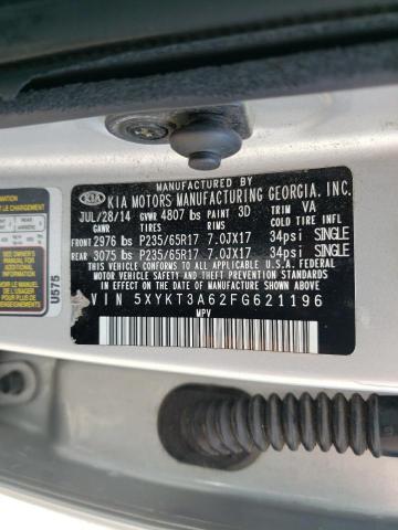 5XYKT3A62FG621196 KIA SORENTO LX