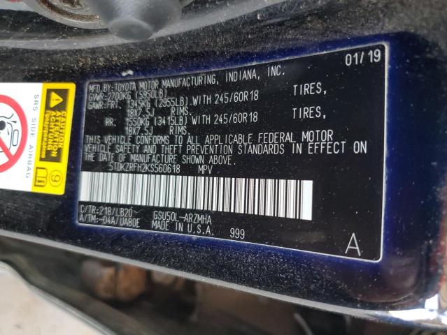5TDKZRFH2KS560618 Toyota 2gr-fks