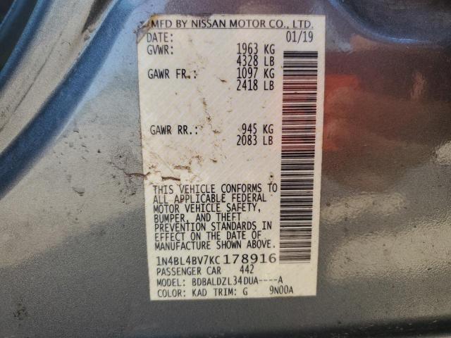 1N4BL4BV7KC178916 Nissan ALTIMA S
