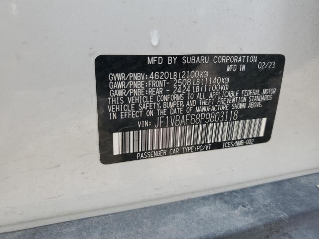 JF1VBAF68P9803118 Subaru WRX PREMIU