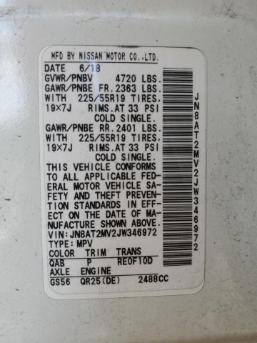 JN8AT2MV2JW346972 Nissan ROGUE S
