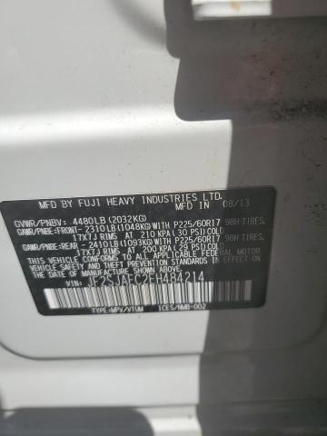 JF2SJAEC2EH484214 Subaru FORESTER 2