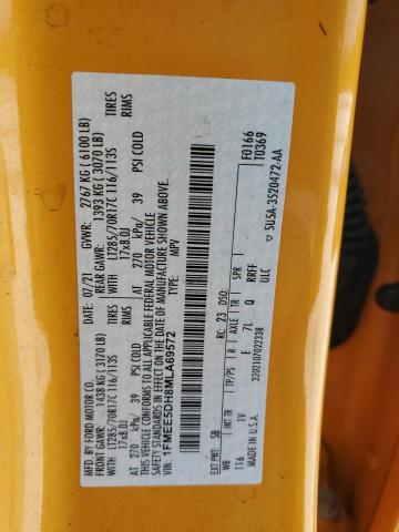 1FMEE5DH8MLA69572 Ford BRONCO BAS