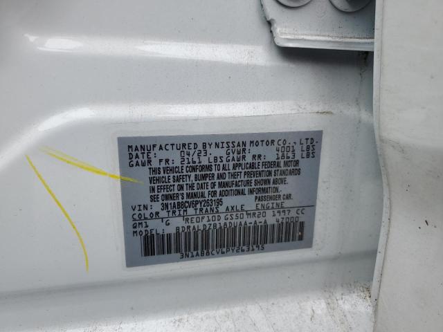 3N1AB8CV6PY263195 Nissan SENTRA SV