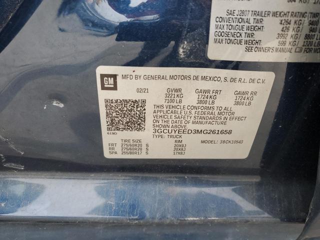 3GCUYEED3MG261658 Chevrolet Silverado