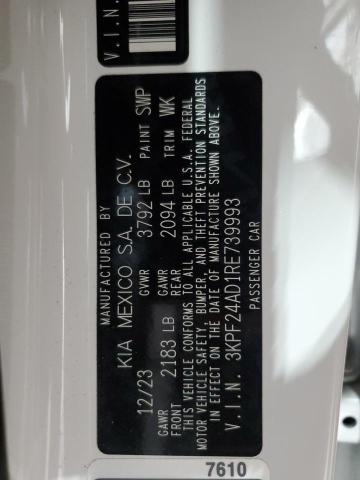 3KPF24AD1RE739993 KIA FORTE LX